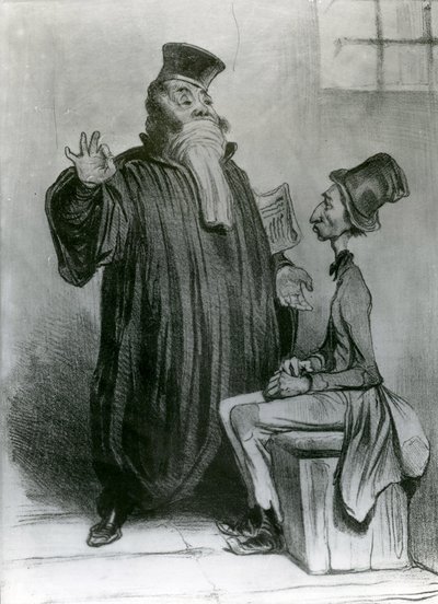 Robert-Macaire Avocat, 1836 von Honoré Daumier